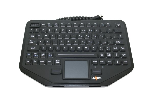 Havis Rugged USB Keyboard with Touchpad