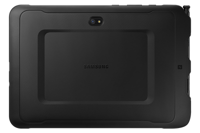 Samsung's galaxy tab active pro back of device on white background