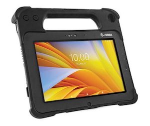 Zebra L10 XPAD 10.1-inch Fully Rugged Tablet on white background.