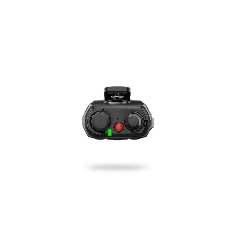 Rear view of the RugGear RG380 with the tool-free latch and removable 5,000 mAh semi-solid state battery.