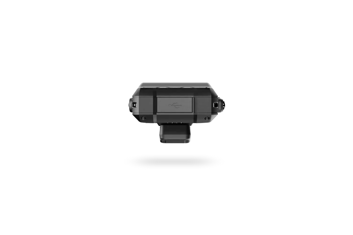 Bottom connector view of RugGear RG440 showing USB Type-C port and charging pins