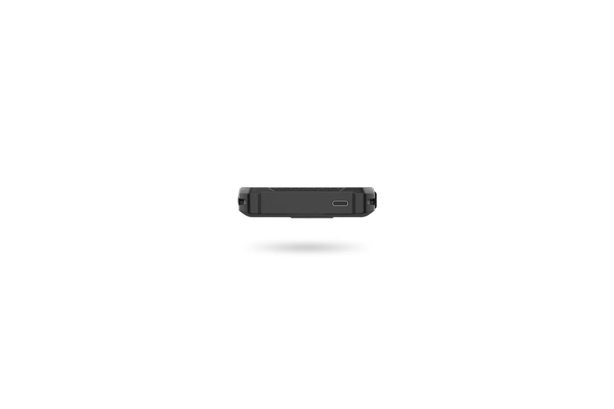 Bottom view of RugGear RG880i showing USB-C port