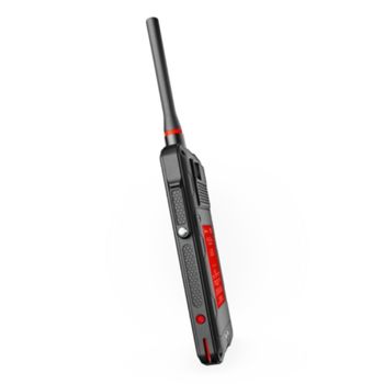 Detail view of the i.safe Mobile IS541.1 lateral 16-pin ISM interface and sealed bottom USB-C port.