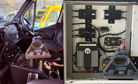 rugged mobility solutions installed in ambulance vehicle