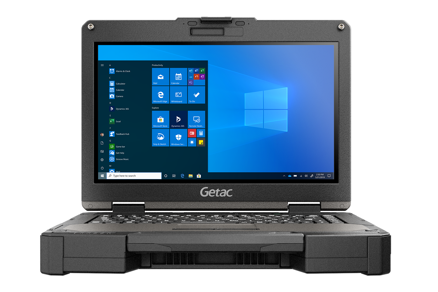 Getac B360 PRO Rugged Laptop on white background.