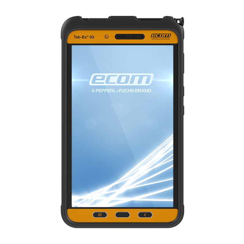 Ecom Tab-Ex 03 8-inch Intrinsically Safe Tablet (Division 2) on white background.