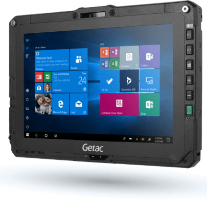 Getac UX10 Fully Rugged Tablet on white background