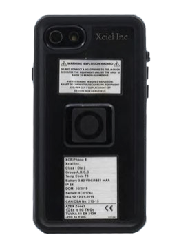 XCIEL intrinsically safe iphone case zone 2 on white background