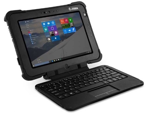 Zebra L10 Android Rugged Tablet with additional keyboard