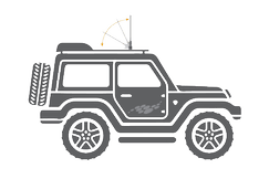 StowAway Electric Folding Antenna 